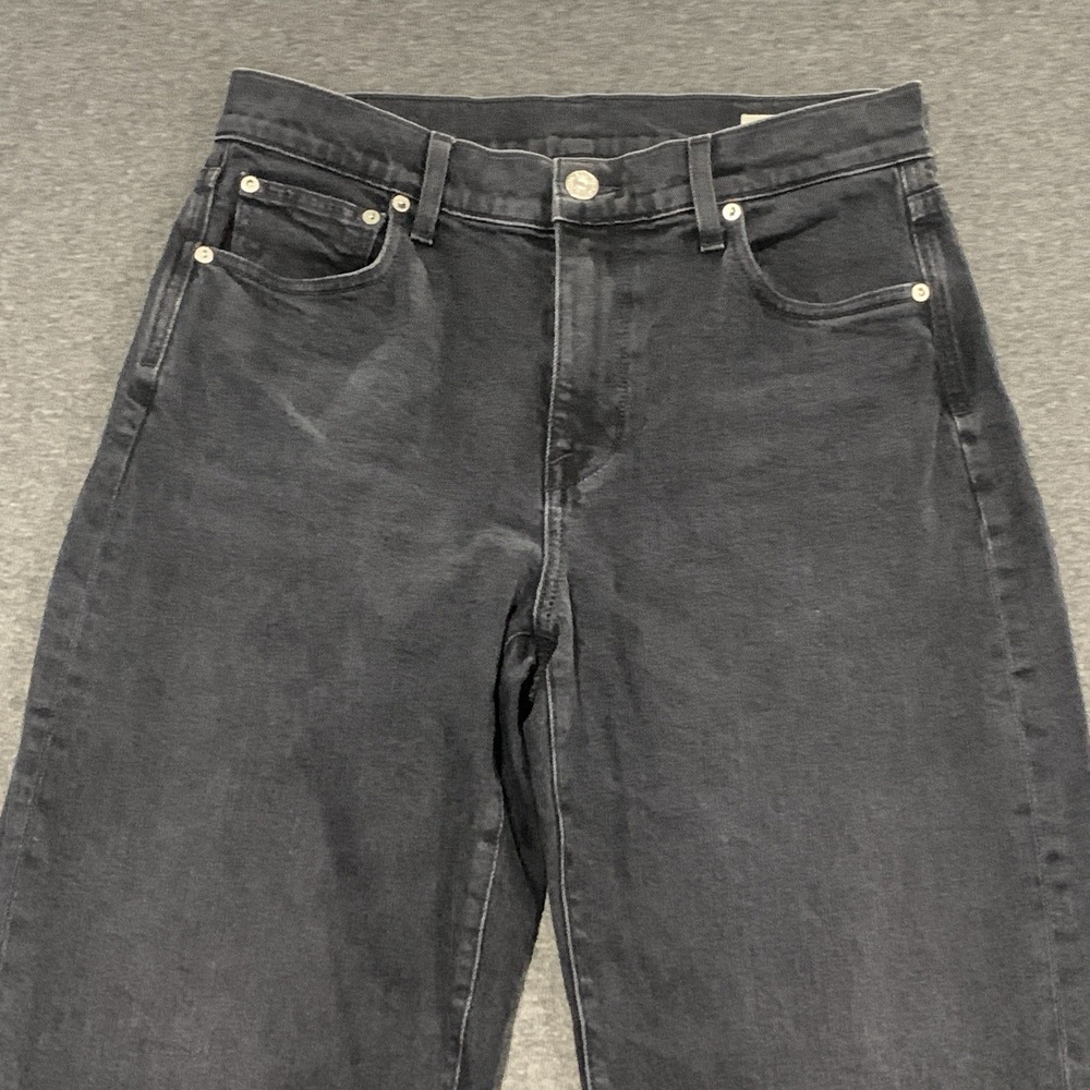 AYR The Getup Balloon Barrel Jeans Womens 27S Black Denim Pants Film Noir - Picture 5 of 13